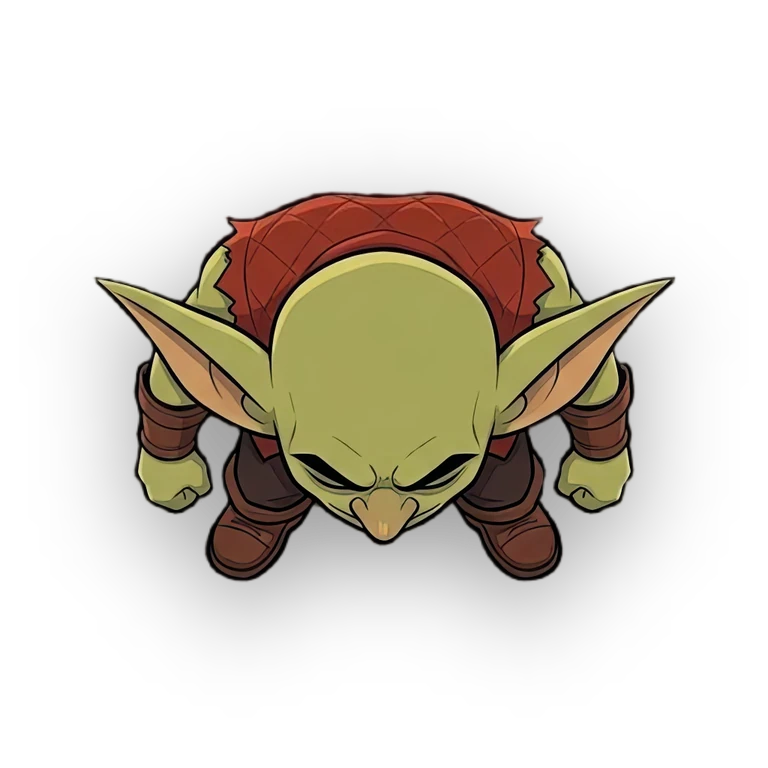 Goblin Minion top-down token